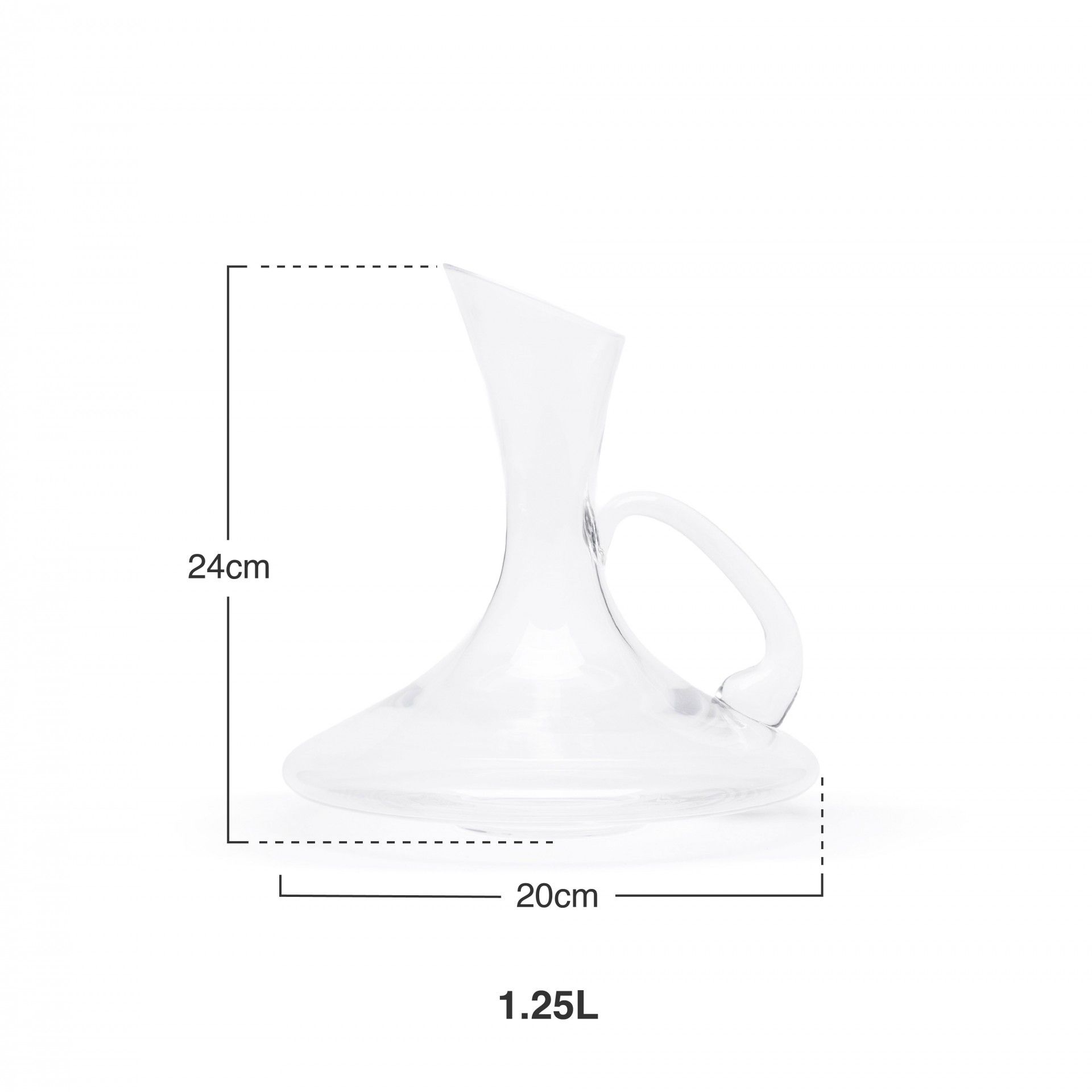 Decanter Vidro Bodega com Asa 1250ml