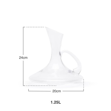 Decanter Vidro Bodega com Asa 1250ml