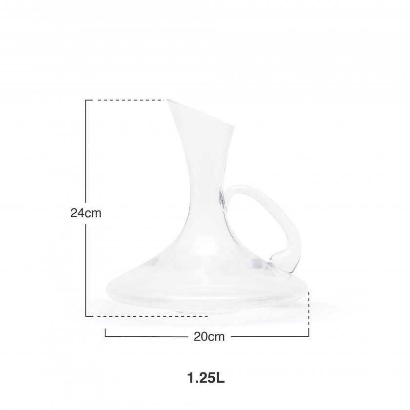 Decanter Vidro Bodega com Asa 1250ml Decanter Vidro Bodega com Asa 1250ml