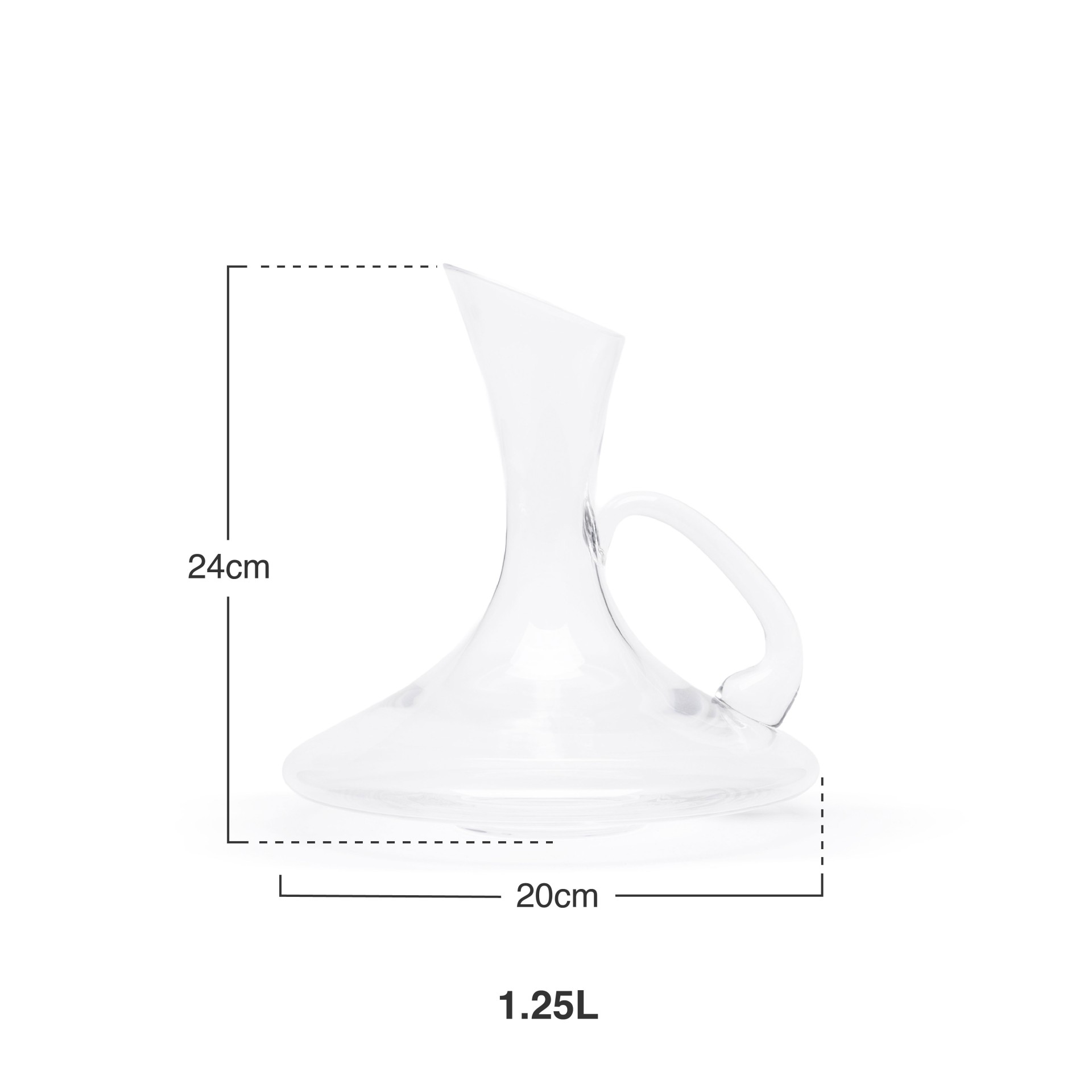 Decanter Vidro Bodega com Asa 1250ml
