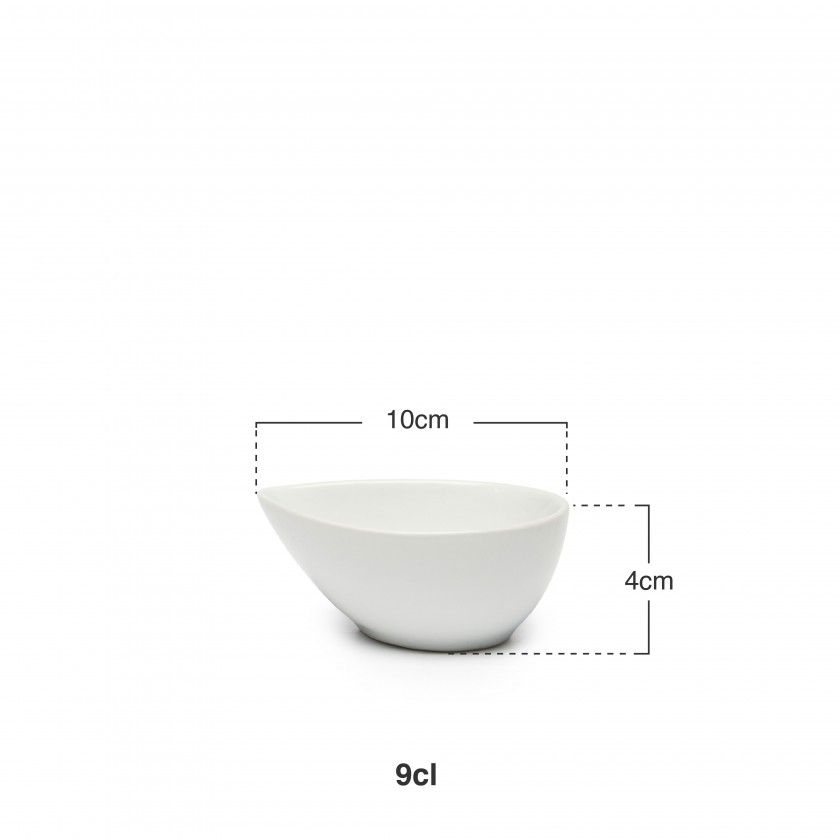 Taça Molho Porcelana Degustacion Branco 9cl 10X7.5X4cm Taça Molho Porcelana Degustacion Branco 9cl 10X7.5X4cm