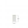 Paliteiro Porcelana Ming Branco 3X3X6cm Paliteiro Porcelana Ming Branco 3X3X6cm