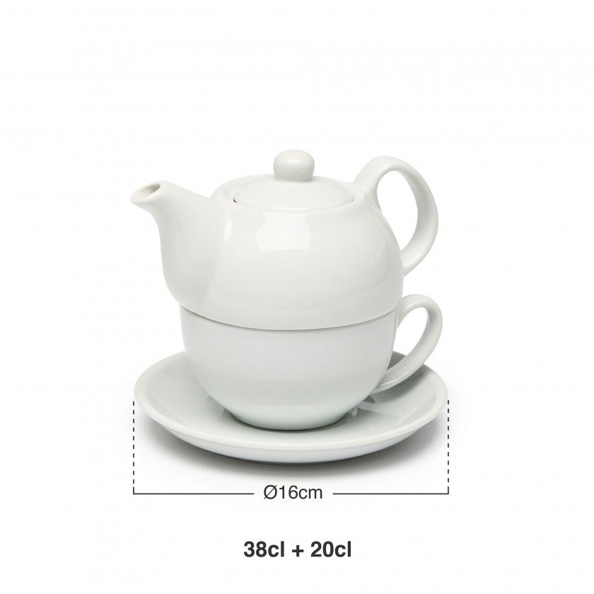 Bule com Ch�vena e Pires 38+20CL