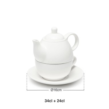 Bule com Chávena e Pires 34+24CL