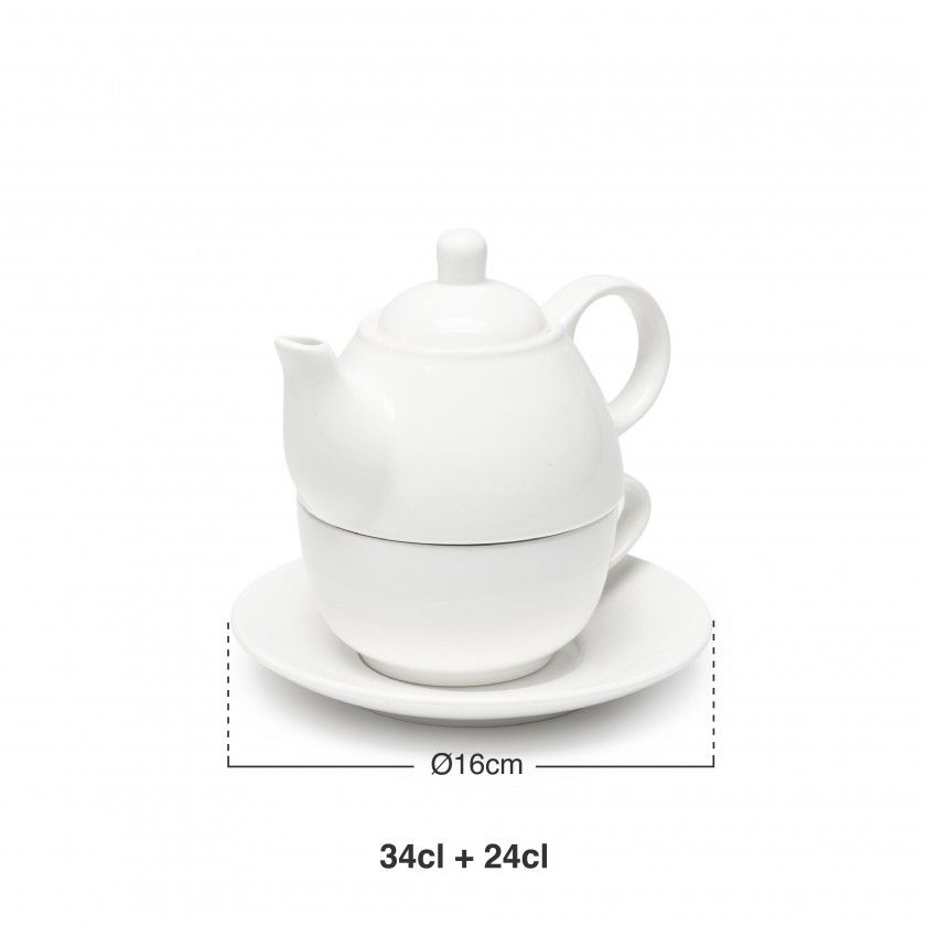 Bule com Ch�vena e Pires 34+24CL