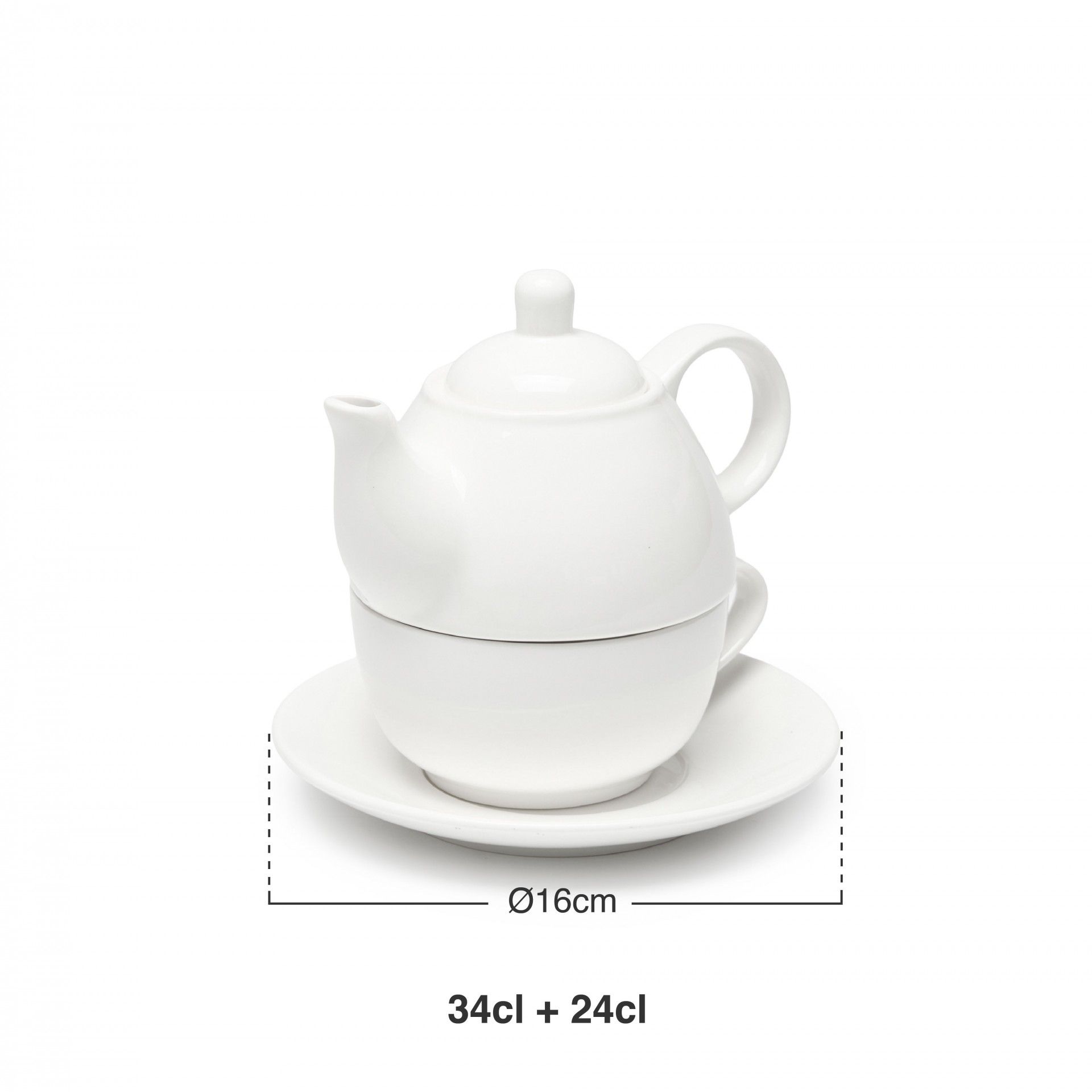 Bule com Chávena e Pires 34+24CL