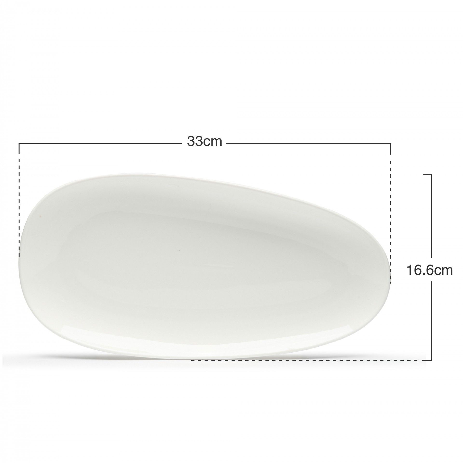 Travessa Porcelana Oval 33X16.6X2.8CM
