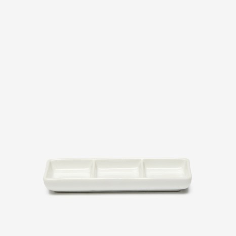 Prato Aperitivos Porcelana 3 Divisórias 15X6.3X2cm - Image product