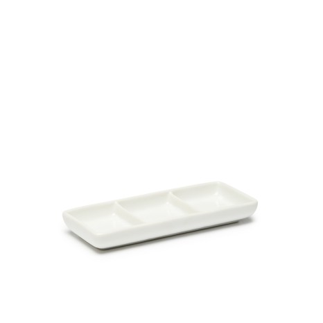Prato Aperitivos Porcelana 3 Divisórias 15X6.3X2cm - Image product