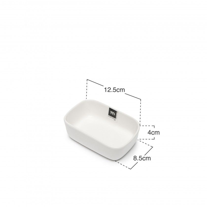 Ta�a Snack Branca 12.5X8.5X4CM
