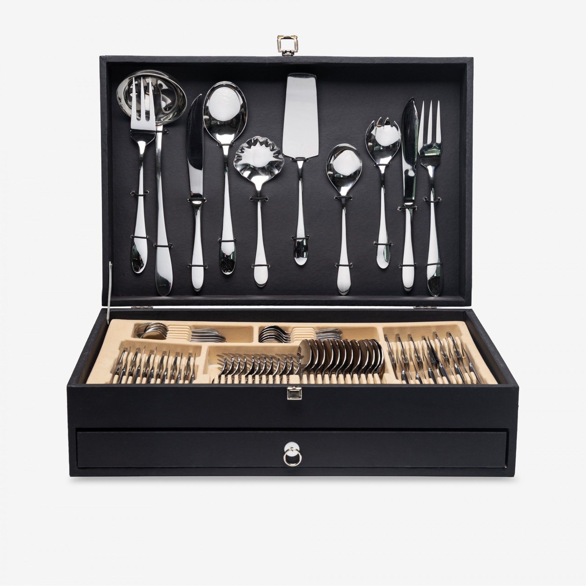 Faqueiro Marte Inox com Estojo 130 Peças