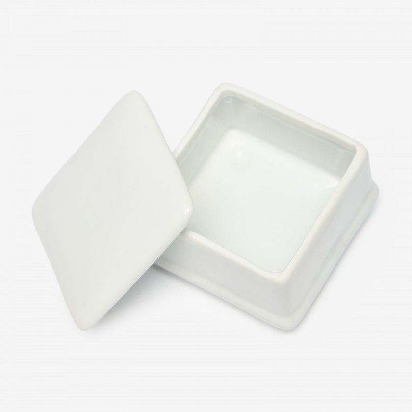 Caixa Porcelana Turismo Branco 6.5X6.5X4cm Caixa Porcelana Turismo Branco 6.5X6.5X4cm