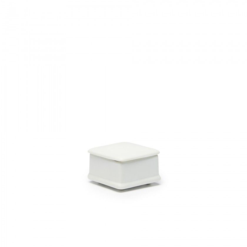Caixa Porcelana Turismo Branco 6.5X6.5X4cm Caixa Porcelana Turismo Branco 6.5X6.5X4cm