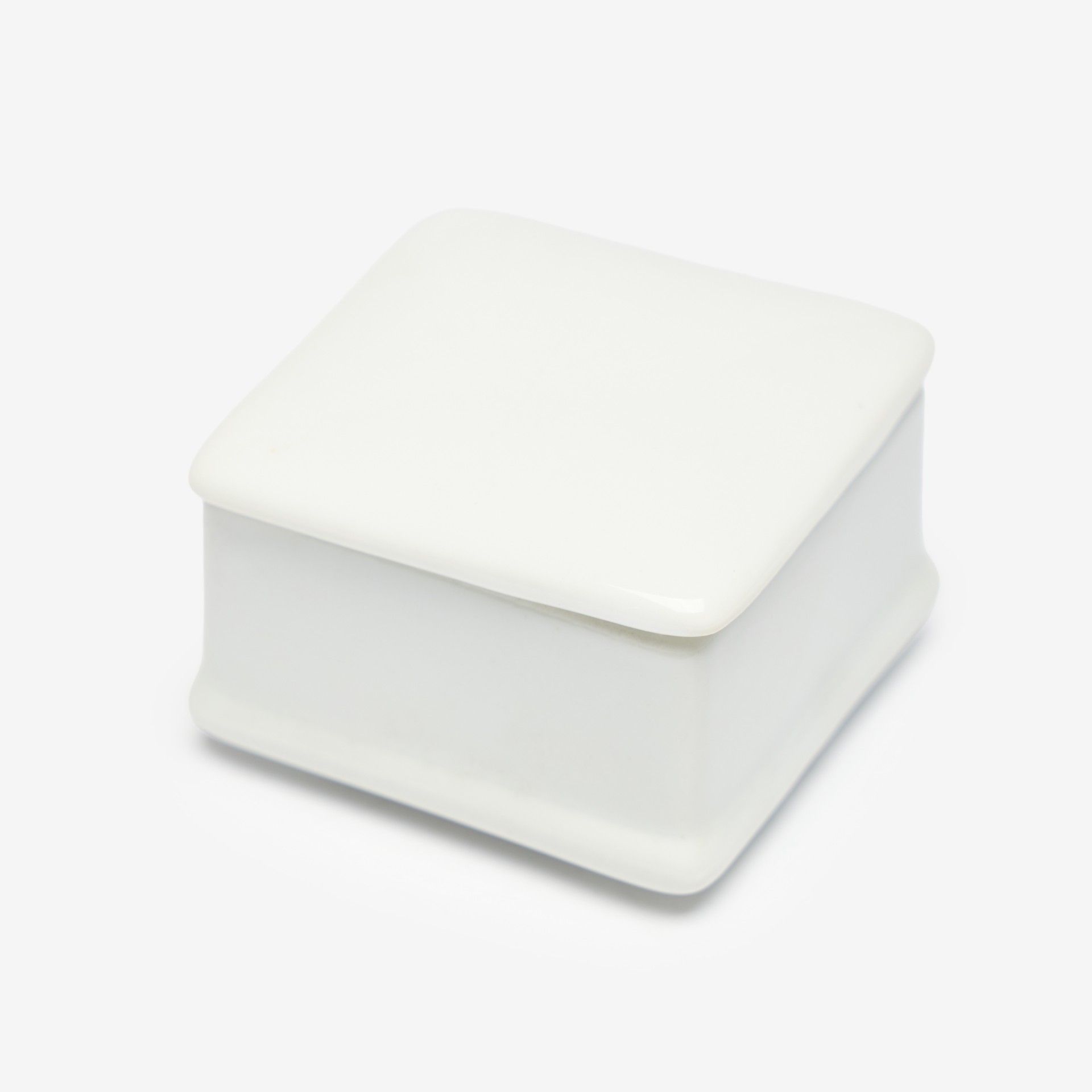 Caixa Porcelana Turismo Branco 6.5X6.5X4cm