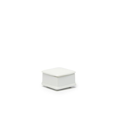 Caixa Porcelana Turismo Branco 6.5X6.5X4cm