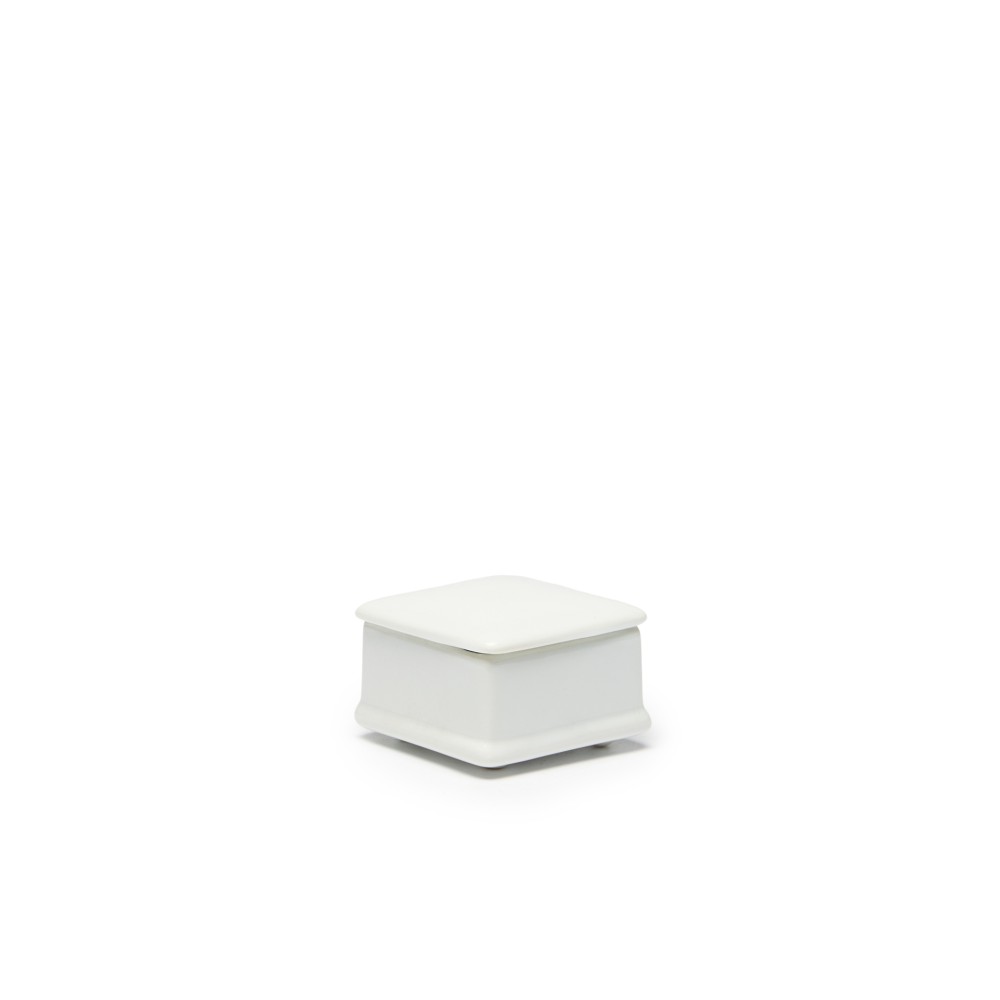 Caixa Porcelana Turismo Branco 6.5X6.5X4cm