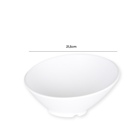 Taça Melamina Trattoria Branco 21.5cm - Image product