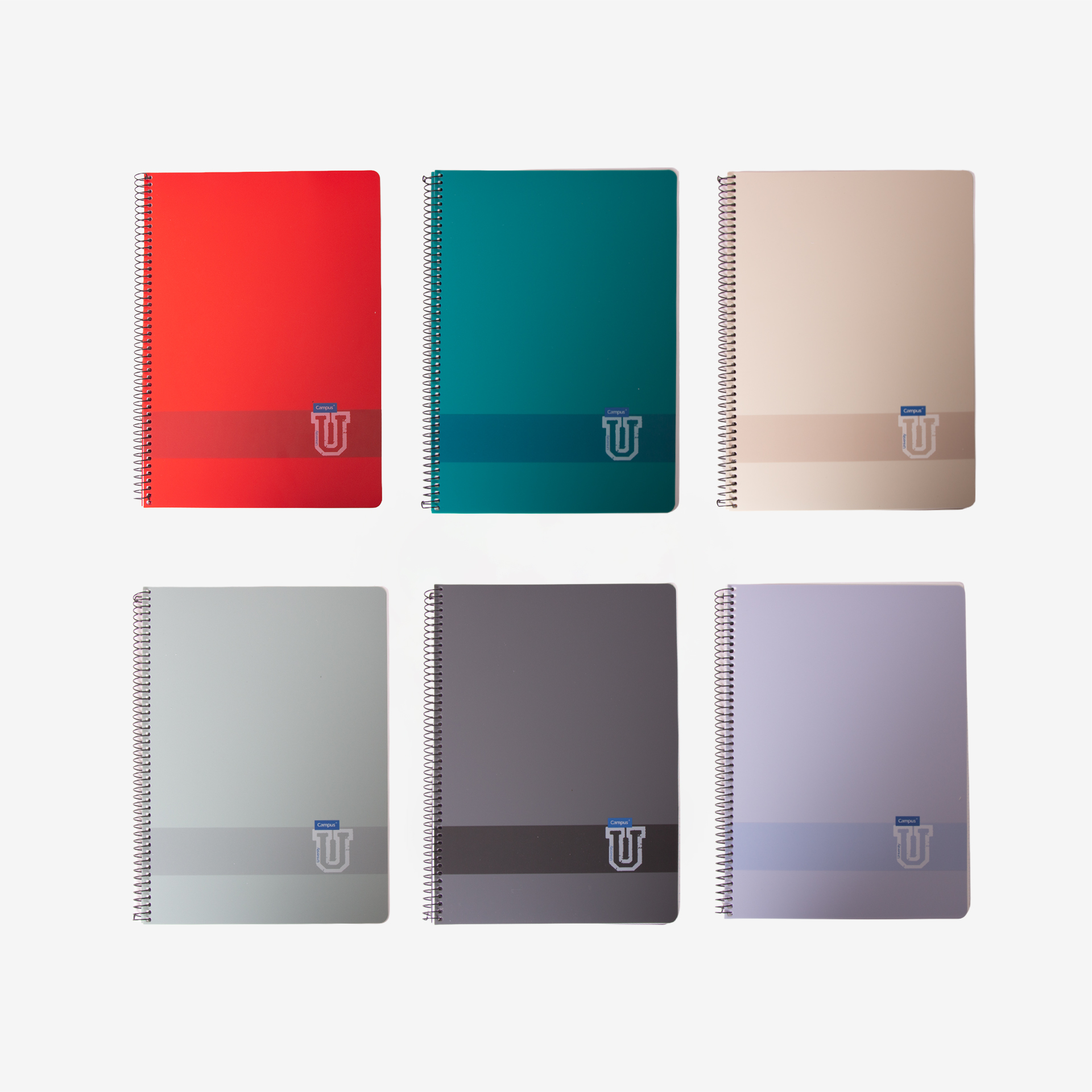 Caderno Espiral Campus Capa Plástica A4 80 Folhas 90g