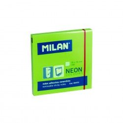 Bloco Notas Aderentes Milan Verde Fluor 100Folhas 76X76mm Bloco Notas Aderentes Milan Verde Fluor 100Folhas 76X76mm