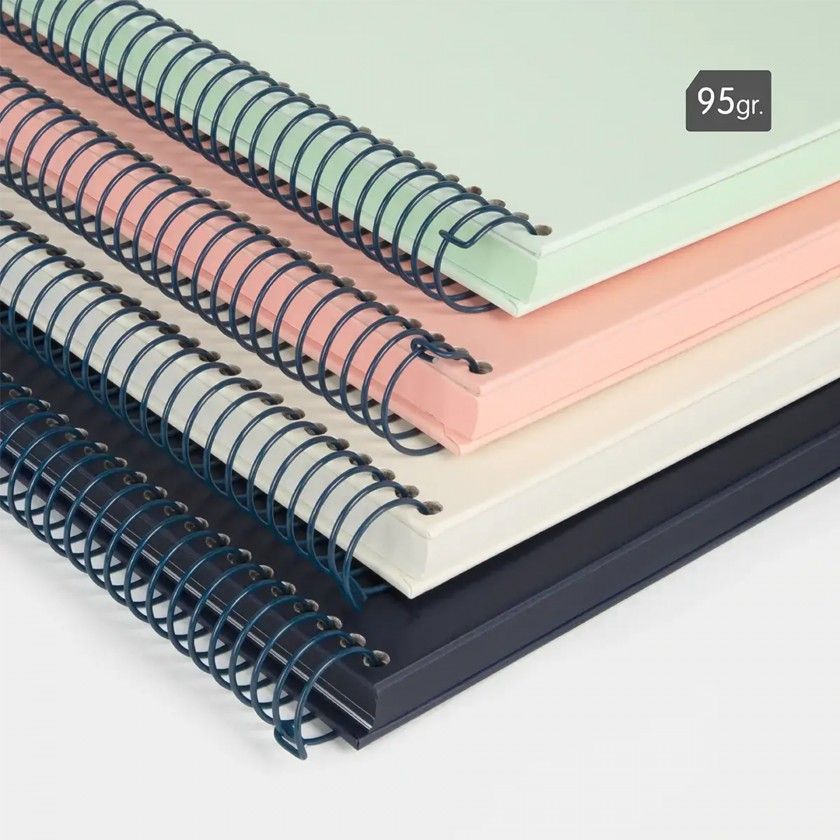 Caderno Espiral Capa Dura A4 Pautado Azul 80Folhas Caderno Espiral Capa Dura A4 Pautado Azul 80Folhas