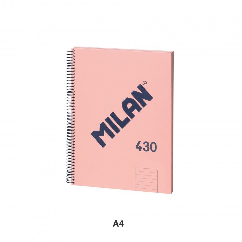 Caderno Espiral Capa Dura A4 Pautado Rosa 80Folhas Caderno Espiral Capa Dura A4 Pautado Rosa 80Folhas
