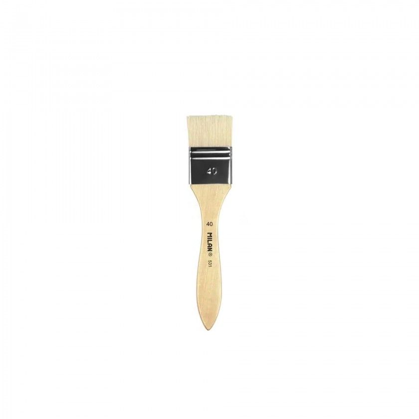 Pincel Espalmado Cerdas Milan 40mm Pincel Espalmado Cerdas Milan 40mm