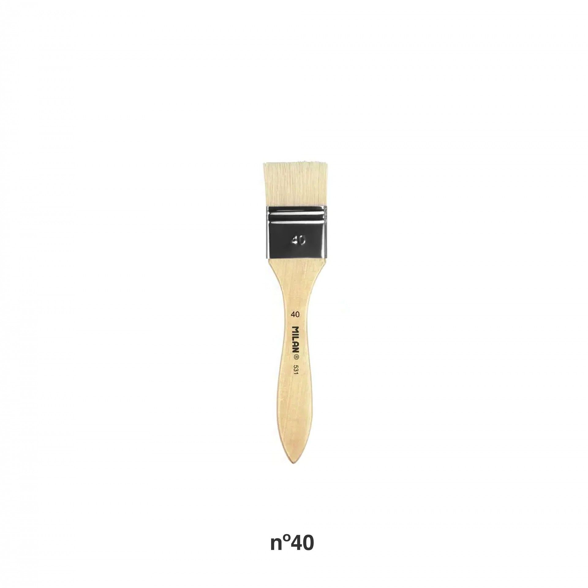 Pincel Espalmado Cerdas Milan 40mm