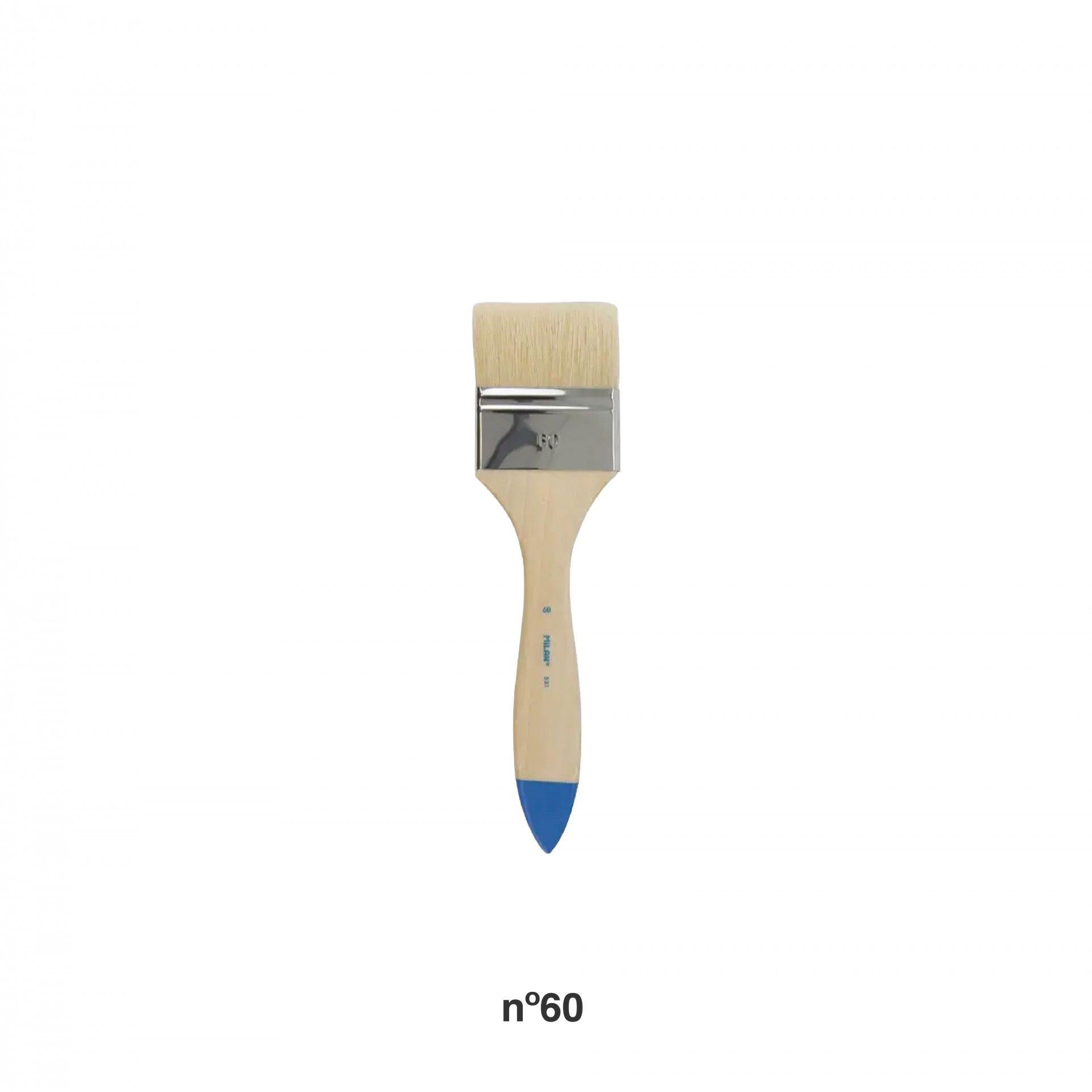 Pincel Espalmado Cerdas Milan 60mm