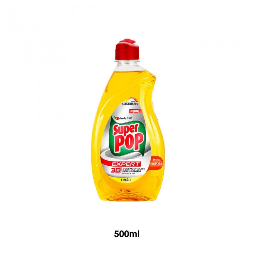 Detergente Loiça Manual Super Pop Limao 500ml Detergente Loiça Manual Super Pop Limao 500ml