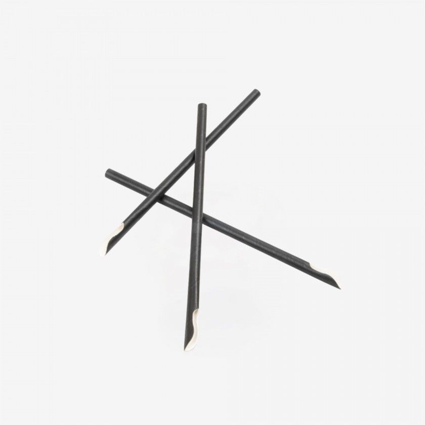 Palhinha Para Granizado Individual Preto Ø210X8mm Pack 250 Palhinha Para Granizado Individual Preto Ø210X8mm Pack 250