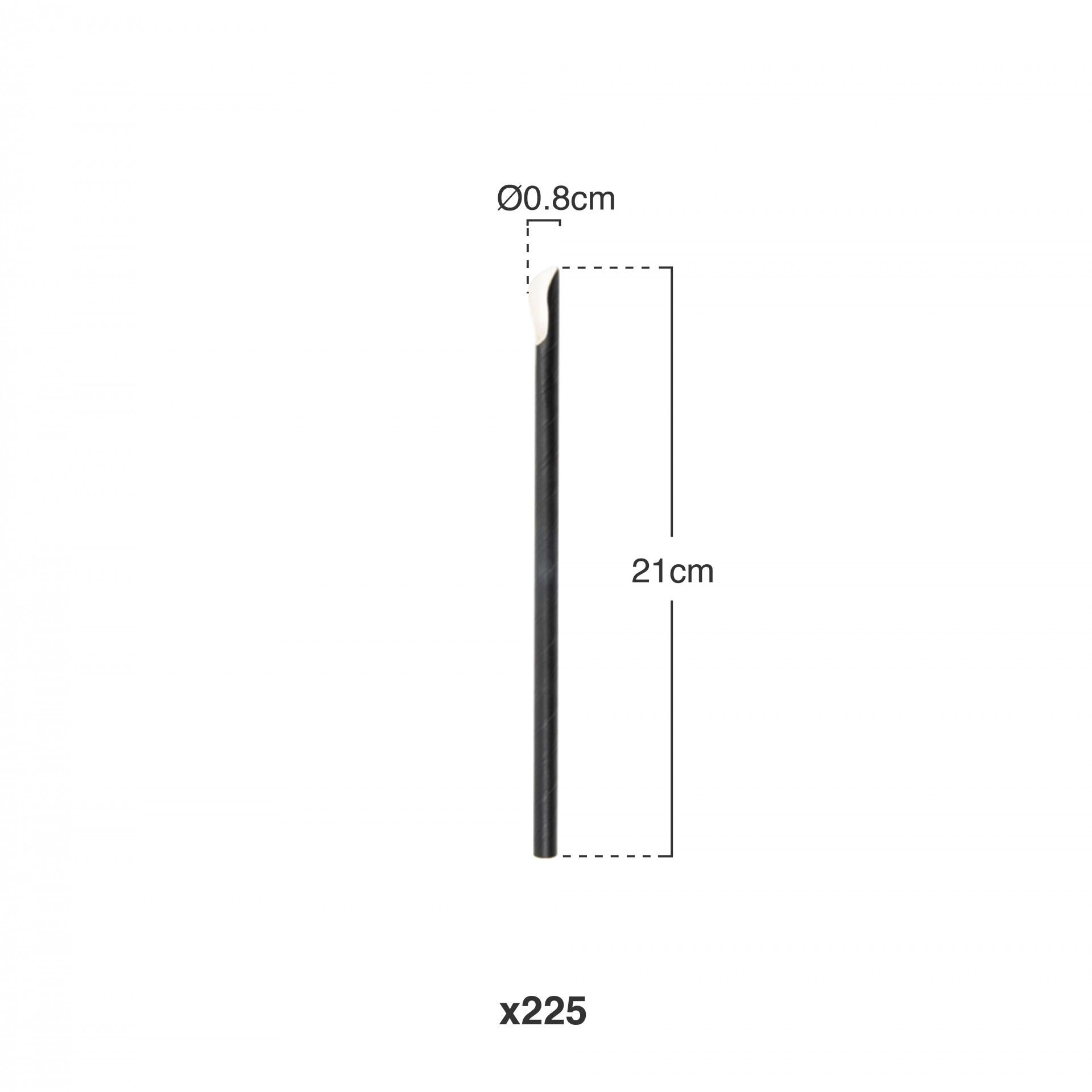 Palhinha Para Granizado Preto Ø210X8mm Pack 250
