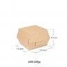 Caixa Hamburguer 220g 14.2X13.7X6.1cm Pack 500 Caixa Hamburguer 220g 14.2X13.7X6.1cm Pack 500