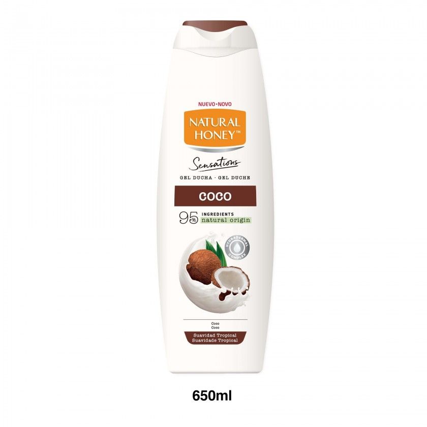 Gel Banho Natural Honey Sensations Coco 650ml Gel Banho Natural Honey Sensations Coco 650ml