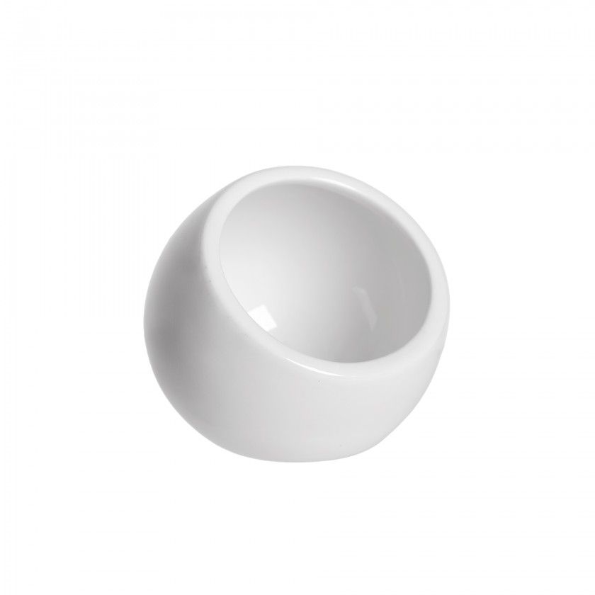 Taça Porcelana Redonda Branco 8X8cm Taça Porcelana Redonda Branco 8X8cm
