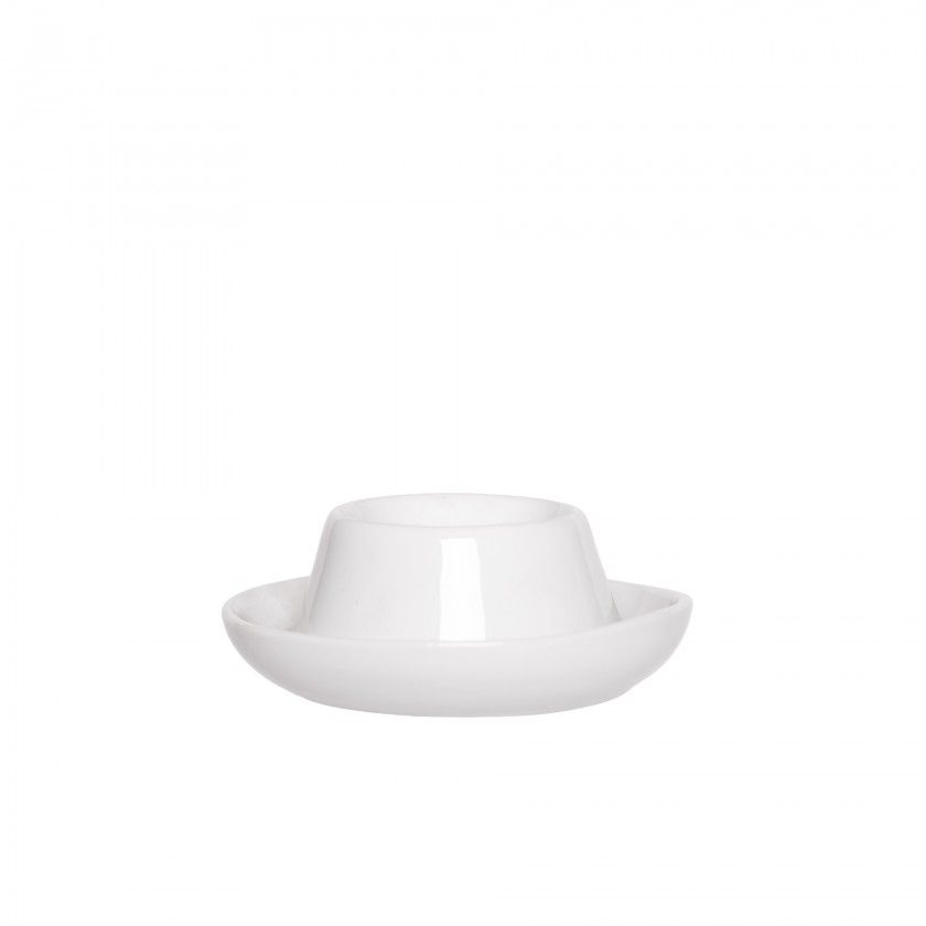 Suporte para Ovo Porcelana Degustacion Branco 8.5X3.5cm Suporte para Ovo Porcelana Degustacion Branco 8.5X3.5cm