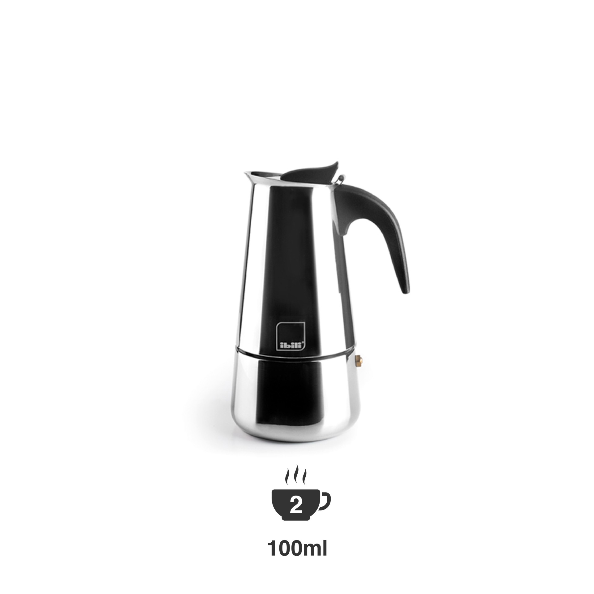Cafeteira Expresso Inox 100ml 2 Chavenas