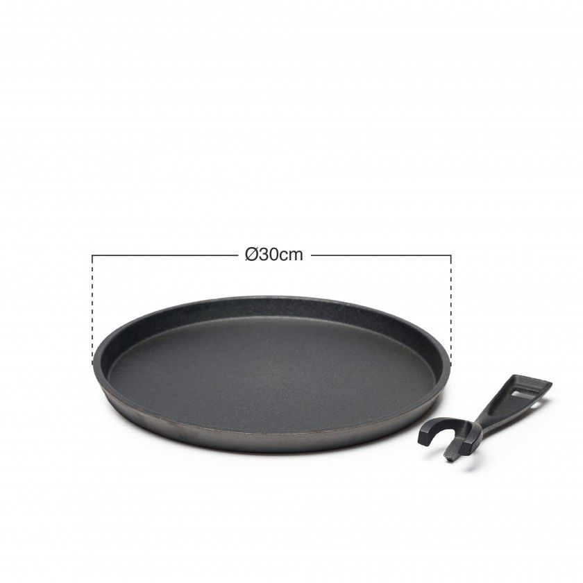 Prato Ferro Fundido Ø30X2cm Prato Ferro Fundido Ø30X2cm