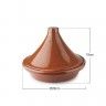 Tajine Barro Natural Esmaltado Castanho Ø28X19cm Tajine Barro Natural Esmaltado Castanho Ø28X19cm