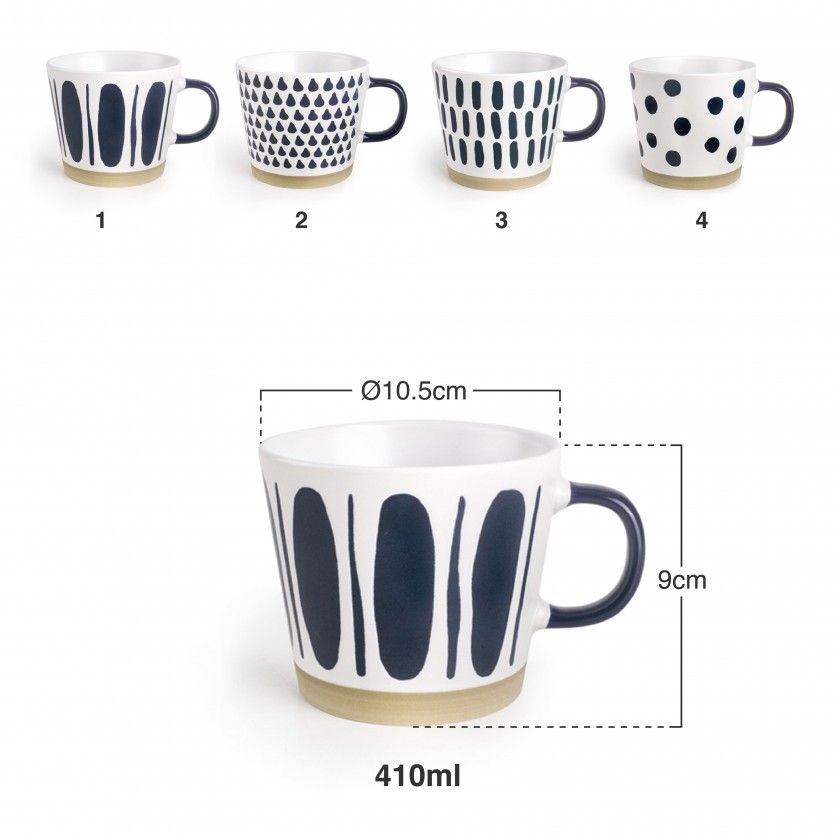 Caneca Porcelana Veghel 410ml Ø10.5X9cm Caneca Porcelana Veghel 410ml Ø10.5X9cm