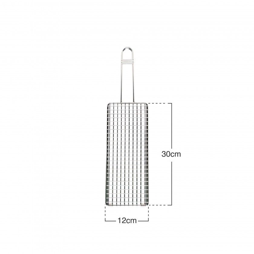 Grelha Dupla 30X12Cm Malha 1X1cm