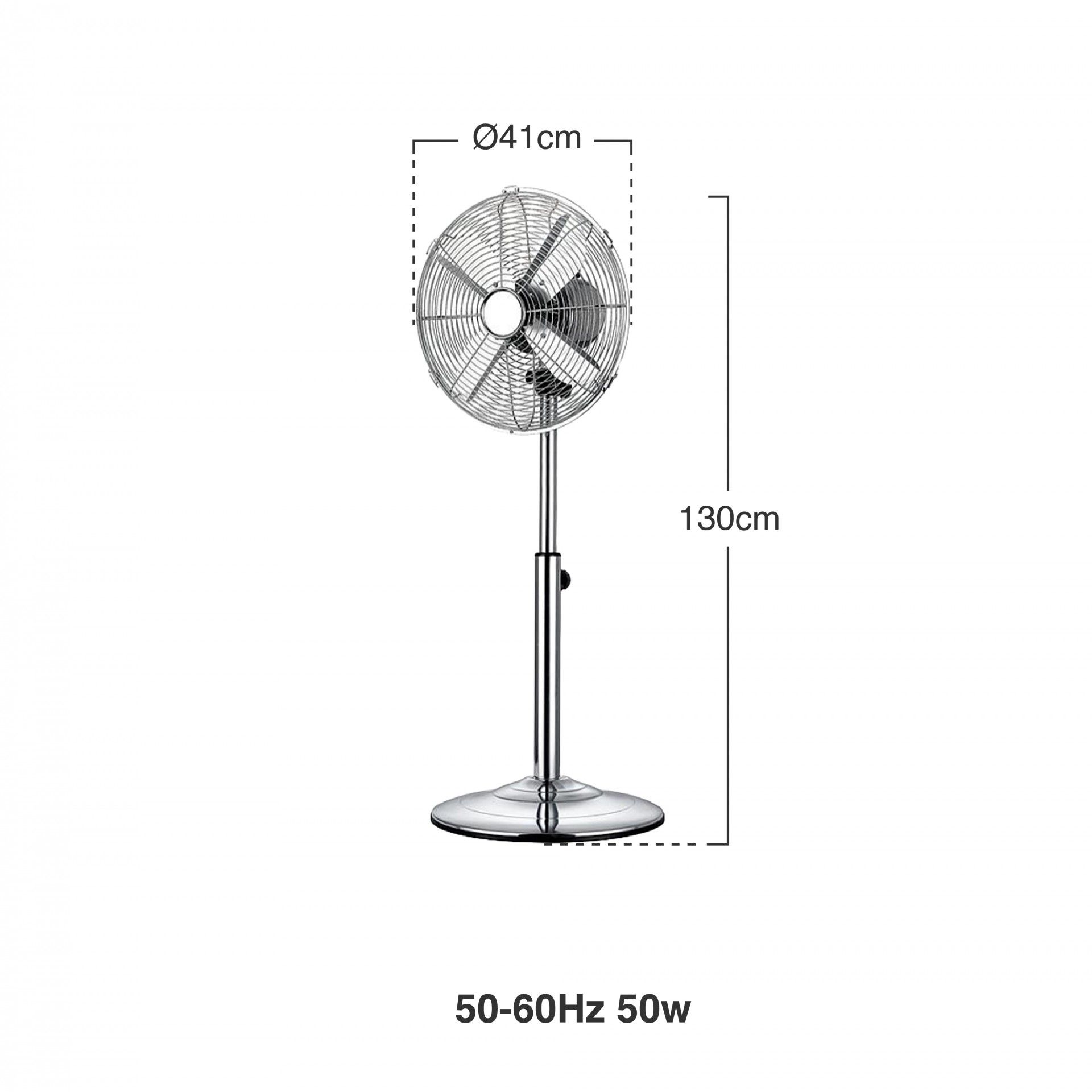 Ventoinha Rialto Com Pé 50-60Hz 50w 41X130cm