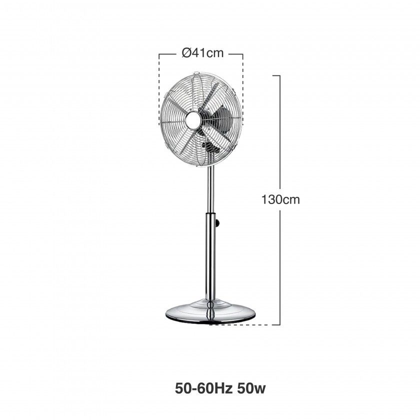 Ventoinha Rialto Com Pé 50-60Hz 50w 41X130cm Ventoinha Rialto Com Pé 50-60Hz 50w 41X130cm