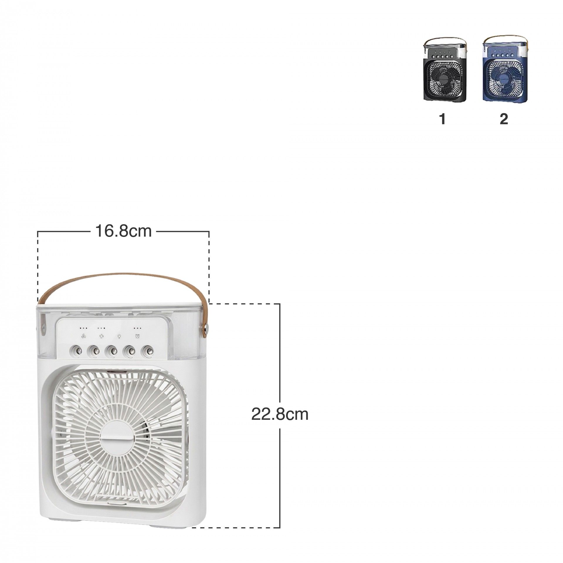 Ventilador E Humidificador 5 Saídas 16.8X7.4X22.8cm