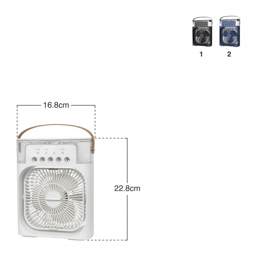 Ventilador E Humidificador 5 Saídas 16.8X7.4X22.8cm Ventilador E Humidificador 5 Saídas 16.8X7.4X22.8cm