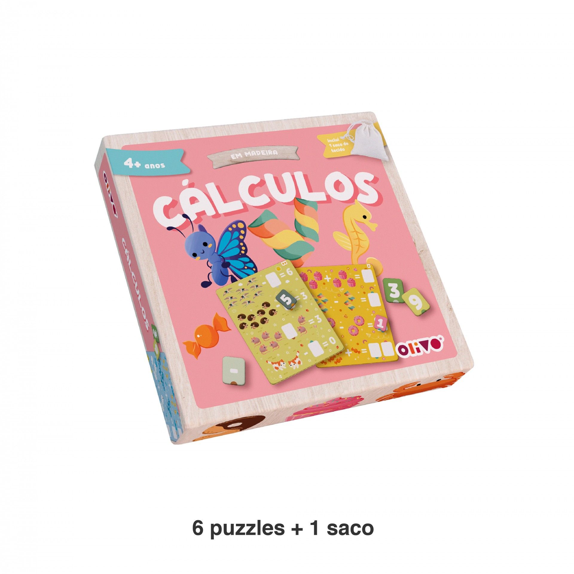 Jogo Evolui Cálculos Madeira