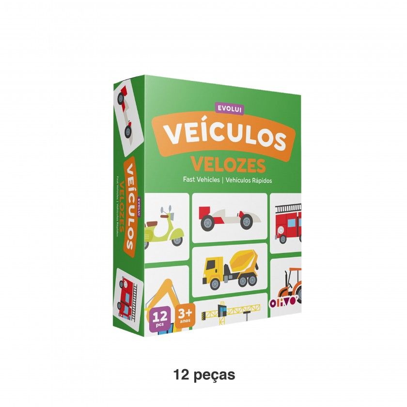 Jogo Evolui Veículos Cartão Jogo Evolui Veículos Cartão