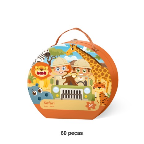 Puzzle Mala Safari 60 Peças - Image product