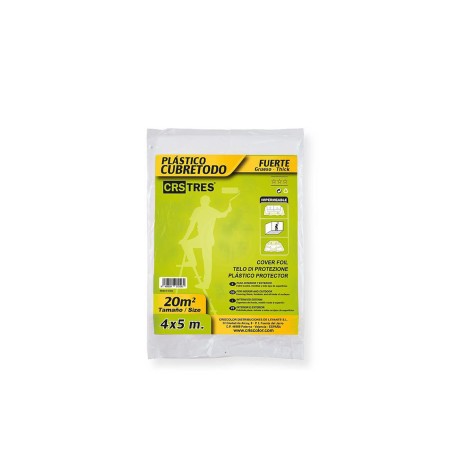 Cobertura Pl�stica Para Pintor 10 m�crons 4X5m - Image product