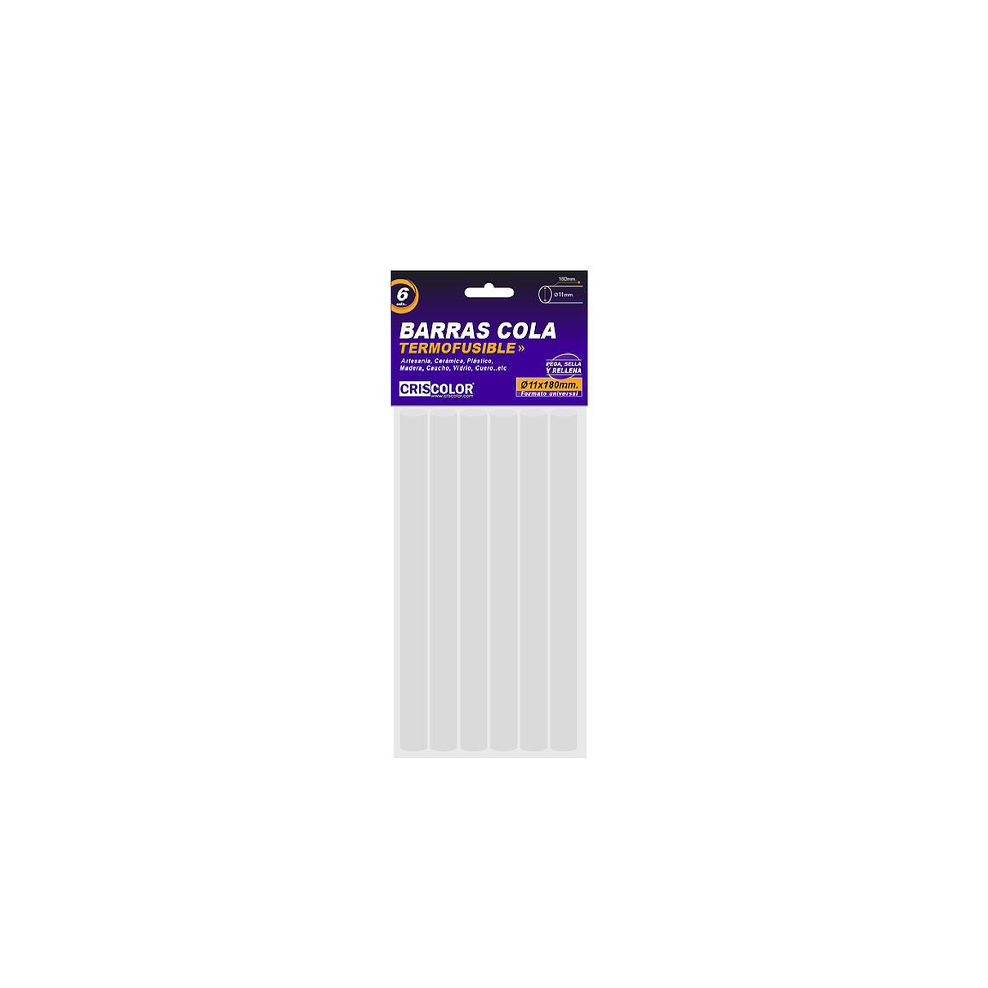 Barra De Silicone Branca 11X180mm Pack 6