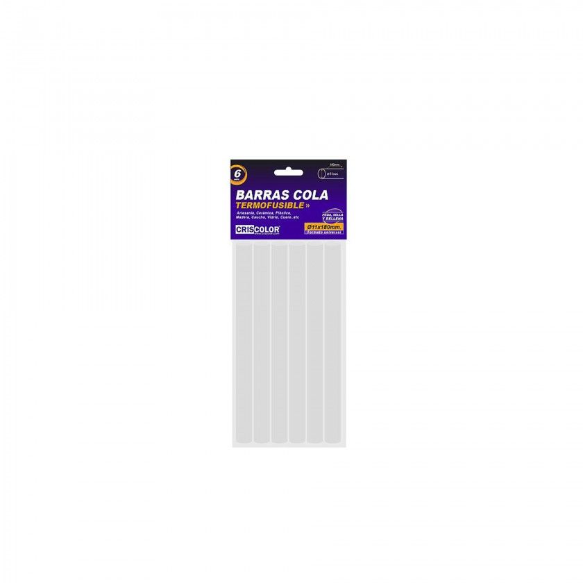Barra De Silicone Branca 11X180mm Pack 6 Barra De Silicone Branca 11X180mm Pack 6